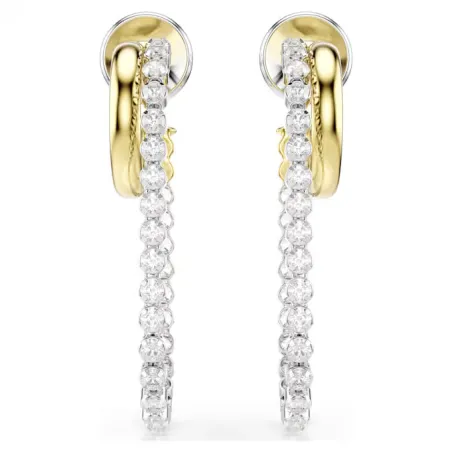 Orecchini Hyperbola, Bianchi, Mix di Finitura Donna Swarovski - category_name - XDMG De Marchi Gianotti