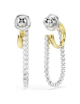 Orecchini Hyperbola, Bianchi, Mix di Finitura Donna Swarovski - category_name - XDMG De Marchi Gianotti