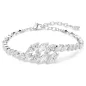 Bracciale Mesmera, Taglio Marquise, Bianco, Placcato Rodio Donna Swarovski