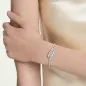 Bracciale Mesmera, Taglio Marquise, Bianco, Placcato Rodio Donna Swarovski