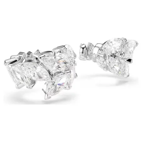 Orecchini Ear Cuff Mesmera, Bianchi, Taglio Marquise Donna Swarovski