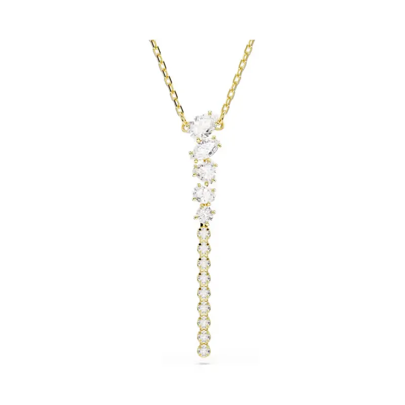 Collana a Y Mesmera, Bianca, Finitura Oro 18K Donna Swarovski Collana a Y Mesmera, Bianca, Finitura Oro 18K Donna Swarovski