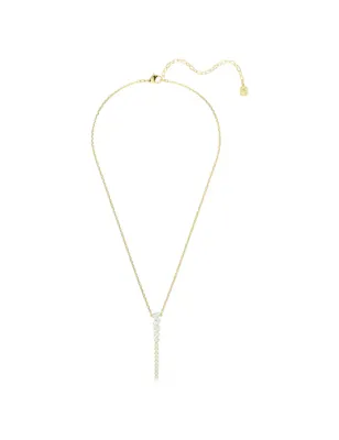 Collana a Y Mesmera, Bianca, Finitura Oro 18K Donna Swarovski