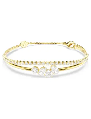 Bracciale Doppio Mesmera, Bianco, Finitura Oro 18K Donna Swarovski - category_name - XDMG De Marchi Gianotti