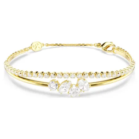Bracciale Doppio Mesmera, Bianco, Finitura Oro 18K Donna Swarovski - category_name - XDMG De Marchi Gianotti
