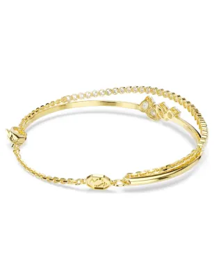 Bracciale Doppio Mesmera, Bianco, Finitura Oro 18K Donna Swarovski - category_name - XDMG De Marchi Gianotti