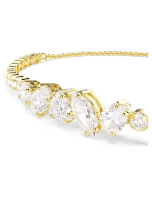 Bracciale Mesmera, Bianco, Finitura Oro 18K Donna Swarovski