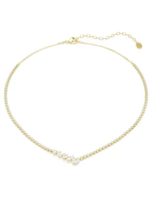 Collana a V Mesmera, Bianca, Finitura Oro 18K Donna Swarovski - category_name - XDMG De Marchi Gianotti