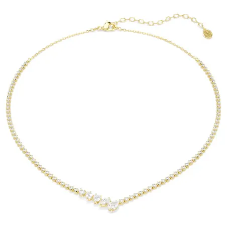 Collana a V Mesmera, Bianca, Finitura Oro 18K Donna Swarovski - category_name - XDMG De Marchi Gianotti