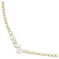 Collana a V Mesmera, Bianca, Finitura Oro 18K Donna Swarovski