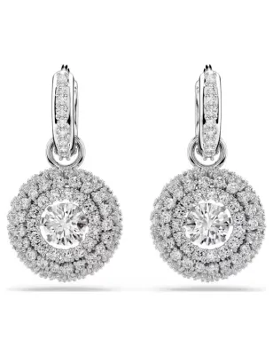 Orecchini pendenti Sublima, Taglio Round, Bianchi Donna Swarovski - category_name - XDMG De Marchi Gianotti