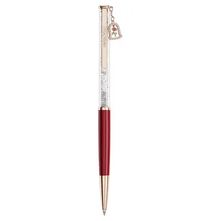 Penna Sfera Crystalline, Campana, Laccato Rosso Donna Swarovski