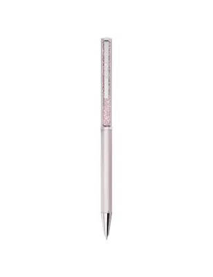 Penna Sfera Crystalline, Laccato Rosa, Cromato Donna Swarovski