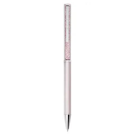 Penna Sfera Crystalline, Laccato Rosa, Cromato Donna Swarovski