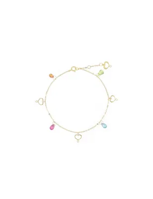Bracciale 18KT Drops Multicolor e Cuori Maman Donna Maman et Sophie - category_name - XDMG De Marchi Gianotti