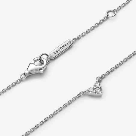 COLLANA CUORE CON TRE PIETRE DONNA PANDORA 