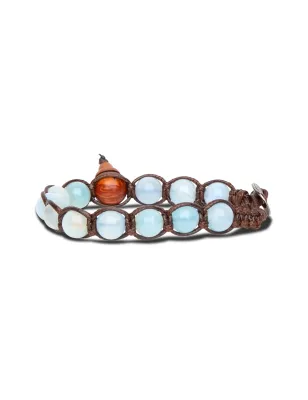 Bracciale Agata Blu Chiaro Striata Classico 8mm BHS900-84 Tamashii - category_name - XDMG De Marchi Gianotti