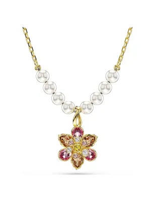Collana Pendente Idyllia Crystal Pearl Fiore Donna Swarovski