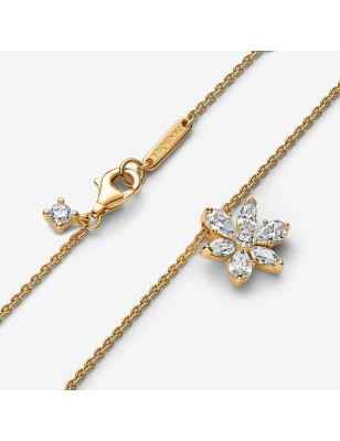 COLLANA HERBARIUM FIORE LUMINOSO DORATO DONNA PANDORA  362387C01-45 Pandora