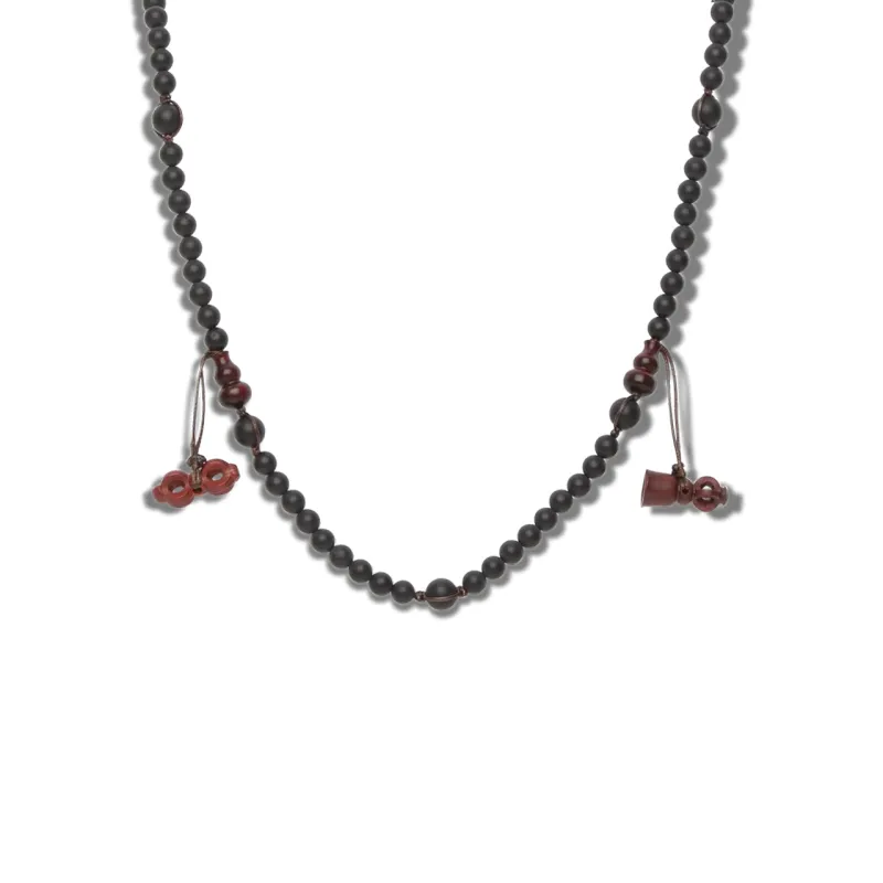 Collana Onice Satinato Mudra Corta 54 Grani NHS1600-64 Tamashii Collana Onice Satinato Mudra Corta 54 Grani NHS1600-64 Tamashii