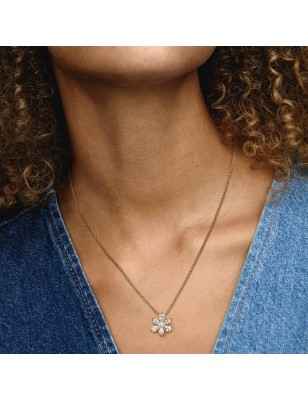 COLLANA HERBARIUM FIORE LUMINOSO DORATO DONNA PANDORA  362387C01-45 Pandora