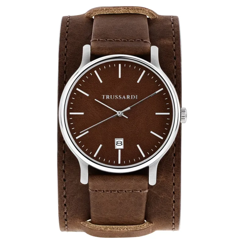 Orologio T-Inedito Cinturino Maxi Marrone R2451172001 Uomo Trussardi