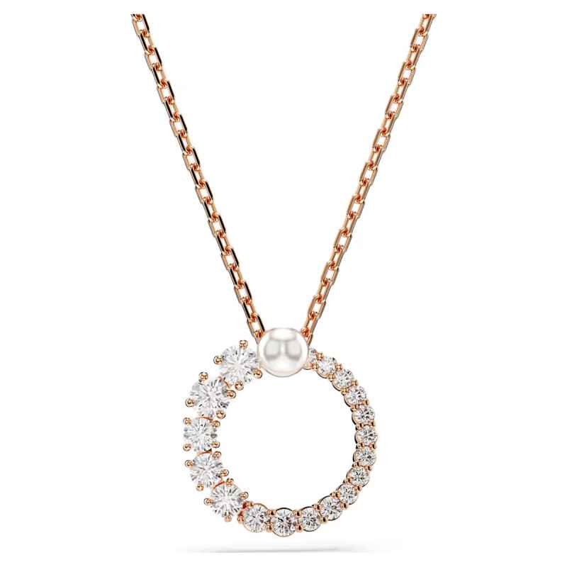 Collana MATRIX CRYSTAL PEARL ORO ROSA Donna Swarovski