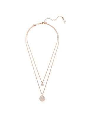 Collana Pendente Meteora Placcato color oro rosa Donna Swarovski