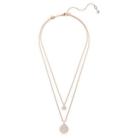 Collana Pendente Meteora Placcato color oro rosa Donna Swarovski