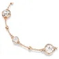 Bracciale Imber taglio tondo placcato color oro rosa Donna Swarovski