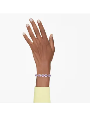 Bracciale Tennis Millenia Taglio ottagonale Viola Donna Swarovski