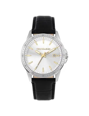 Orologio T-Hawk Silver Gold Pelle R2451153003 Uomo Trussardi - category_name - XDMG De Marchi Gianotti