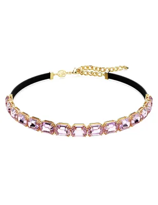 Girocollo Tennis Millenia Taglio ottagonale Viola Donna Swarovski