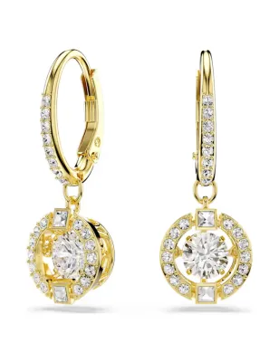 Orecchini Pendenti Dorati Una Angelic Donna Swarovski