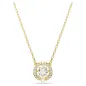 Collana Dorata Pendente Una Angelic, Taglio Misto Donna Swarovski