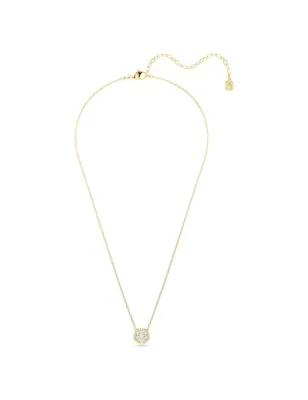 Collana Dorata Pendente Una Angelic, Taglio Misto Donna Swarovski