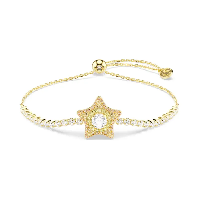 Bracciale Dorato Sublima, Stella, Multicolore Donna Swarovski Bracciale Dorato Sublima, Stella, Multicolore Donna Swarovski