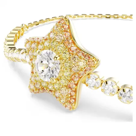 Bracciale Dorato Sublima, Stella, Multicolore Donna Swarovski