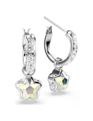 Orecchini Pendenti Chroma, Stella, Placcato Rodio Donna Swarovski