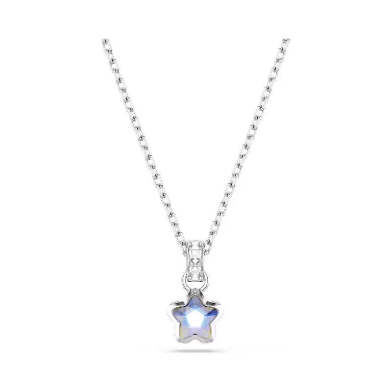 Collana Pendente Chroma, Stella, Placcato Rodio Donna Swarovski Collana Pendente Chroma, Stella, Placcato Rodio Donna Swarovski