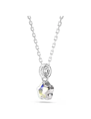 Collana Pendente Chroma, Stella, Placcato Rodio Donna Swarovski