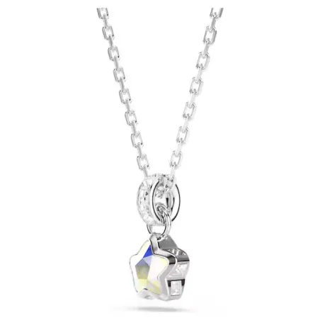 Collana Pendente Chroma, Stella, Placcato Rodio Donna Swarovski
