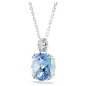 Collana Pendente Millenia, Taglio Cushion, Blu Donna Swarovski