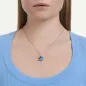 Collana Pendente Millenia, Taglio Cushion, Blu Donna Swarovski