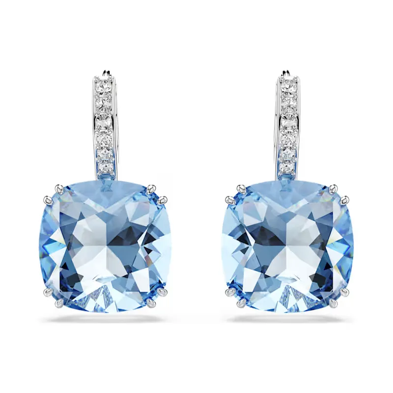 Orecchini Pendenti Millenia, Taglio Cushion, Blu Donna Swarovski Orecchini Pendenti Millenia, Taglio Cushion, Blu Donna Swarovski