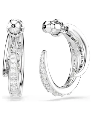 Orecchini a Cerchio Vienna, Bianchi, Taglio Misto Donna Swarovski - category_name - XDMG De Marchi Gianotti