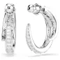 Orecchini a Cerchio Vienna, Bianchi, Taglio Misto Donna Swarovski Orecchini a Cerchio Vienna, Bianchi, Taglio Misto Donna Swarovski