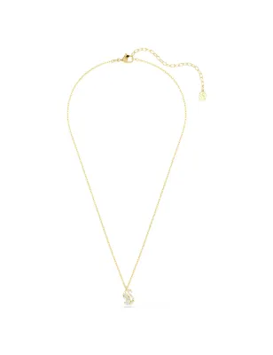 Collana Pendente Swan, Cigno, Finitura Oro 18K Donna Swarovski