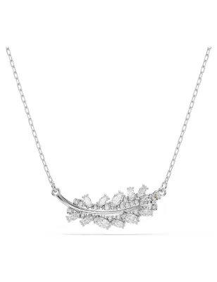 Collana Vienna, Piuma, Bianca, Placcato Rodio Donna Swarovski - category_name - XDMG De Marchi Gianotti