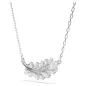 Collana Vienna, Piuma, Bianca, Placcato Rodio Donna Swarovski Collana Vienna, Piuma, Bianca, Placcato Rodio Donna Swarovski